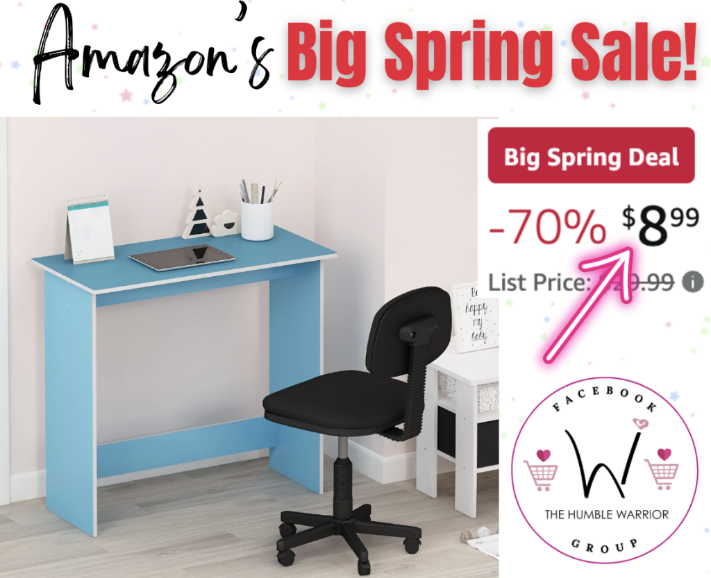 The FURINNO Simplistic Study Table in Light Blue!